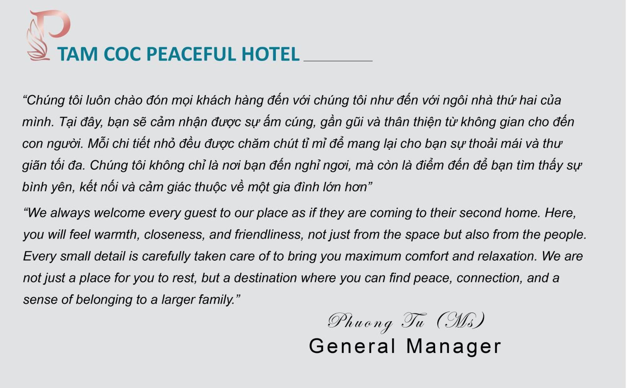 Tam Coc Peaceful Hotel Ниньбинь Экстерьер фото